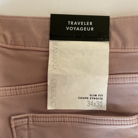 Banana Republic Traveler/Voyageur Slim Fit Rose/Taupe Jeans Size 34 x 30. NWT - Picture 9 of 9